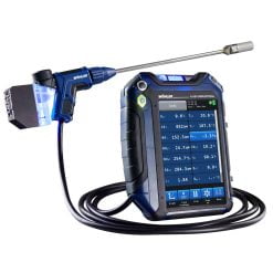 WOHLER A 550 / Analizador portatil de gases de combustion industrial con O2-COHigh-NO-NO2-SO2