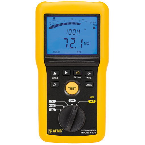 AEMC 6536 / Megohmetro de mano digital de 10 a 100V-20G