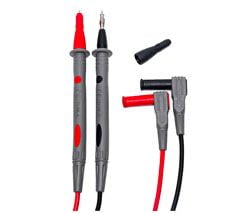 HT INSTRUMENTS 4324-2 / Juego de puntas de prueba de color rojo y negra de 2/4mm a banana de 4mm 90