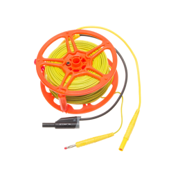 SONEL WAPRZ050YEBBSZE / Cable 50 mts. amarillo para medir la toma de tierra en carrete (conectores tipo banana, blindado)