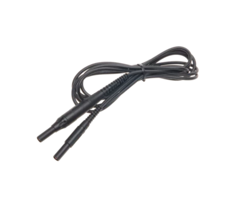 SONEL WAPRZ002BLBBF10 / Cable de medición negro 2,0 mts. CAT IV 1000 V con conectores tipo banana y fusible 10 A